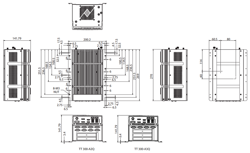 NexAIoT TT 300-A2Q/A3Q Embedded Box Computers